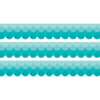 Painted Palette Ombre Turquoise Scallops EZ Border, 48 Feet Per Pack, 3 Packs