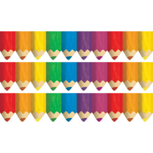 Jumbo Color Pencils EZ Border, 48 Feet Per Pack, 3 Packs