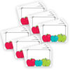 Doodle Apples Labels, 3-1-2" x 2-1-2", 36 Per Pack, 6 Packs