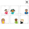 Stick Kids 6" Designer Cut-Outs, 36 Per Pack, 3 Packs