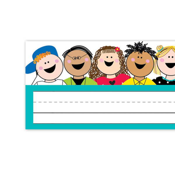 Stick Kids Name Plates, 9-1-2" x 3-1-4", 36 Per Pack, 6 Packs