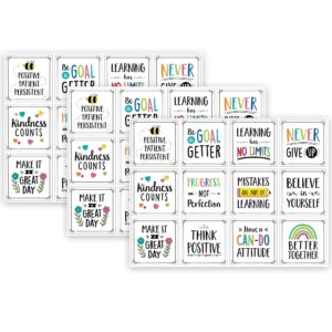 Positive Mindset 10" Designer Cut-Outs, 12 Per Pack, 3 Packs