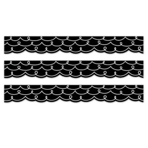 Core Decor Loop-de-Loop on Black EZ Border, 48 Feet Per Pack, 3 Packs