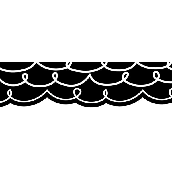 Core Decor Loop-de-Loop on Black EZ Border, 48 Feet Per Pack, 3 Packs