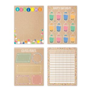 Krafty Pop Classroom Essentials 4-Chart Pack Chart