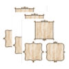 Core Decor Loop-de-Loop on Wood 6" Designer Cut-Outs, 36 Per Pack, 3 Packs