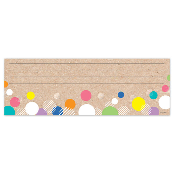 Krafty Pop! Colorful Kraft Bubbles Name Plates, 36 Per Pack, 6 Packs