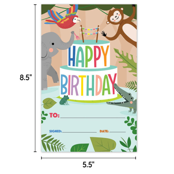 Jungle Friends Happy Birthday Awards, 30 Per Pack, 6 Packs