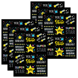 Star Bright Reward Stickers, 60 Per Pack, 6 Packs