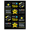 Star Bright Reward Stickers, 60 Per Pack, 6 Packs