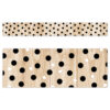 Core Decor Polka Dots on Wood EZ Border, 48 Feet Per Pack, 3 Packs