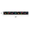 Star Bright Colorful Stars on Black EZ Border, 48 Feet Per Pack, 3 Packs