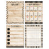 Core Decor Black, White, and Wood Classroom Essentials 4-Chart Pack