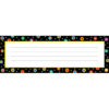 Dots on Black Name Plates, 36 Per Pack, 6 Packs