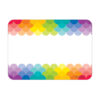 Painted Palette Rainbow Scallops Name Tag Labels, 36 Per Pack, 6 Packs