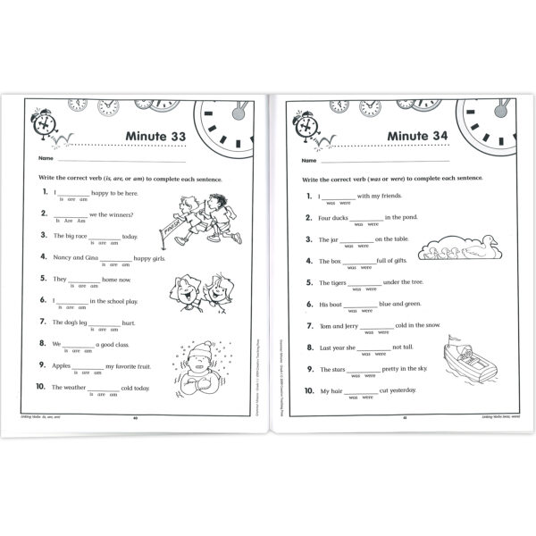 Grammar Minutes Workbook, Grade 1