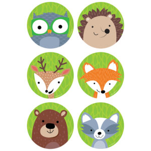 Woodland Friends 3" Designer Cut-Outs, 36 Per Pack, 6 Packs