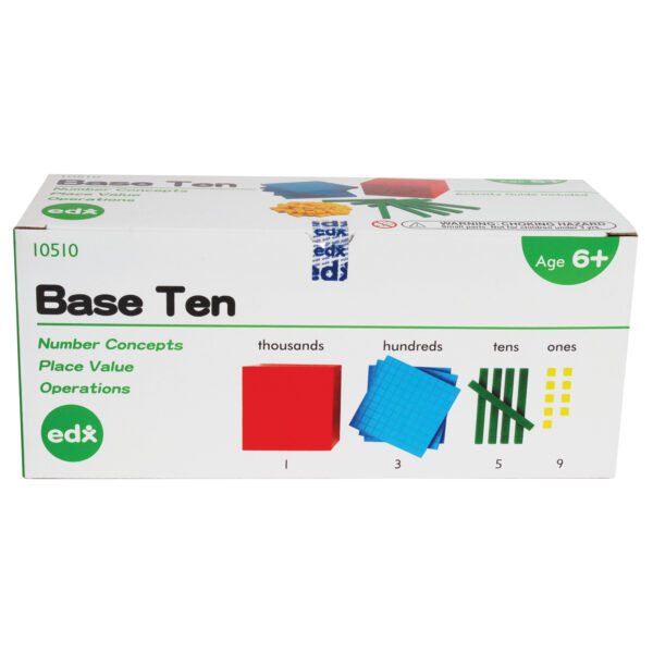 Four Color Plastic Base Ten Set - 121 Pieces