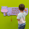 Hippo Activity Wall Panel - 18m+ - Toddler Activity Center