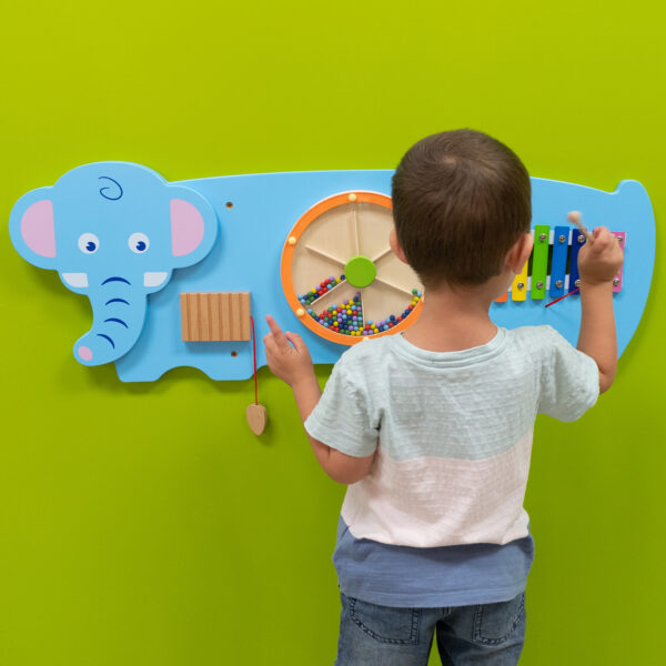 Elephant Activity Wall Panel - 18m+ - Toddler Activity Center