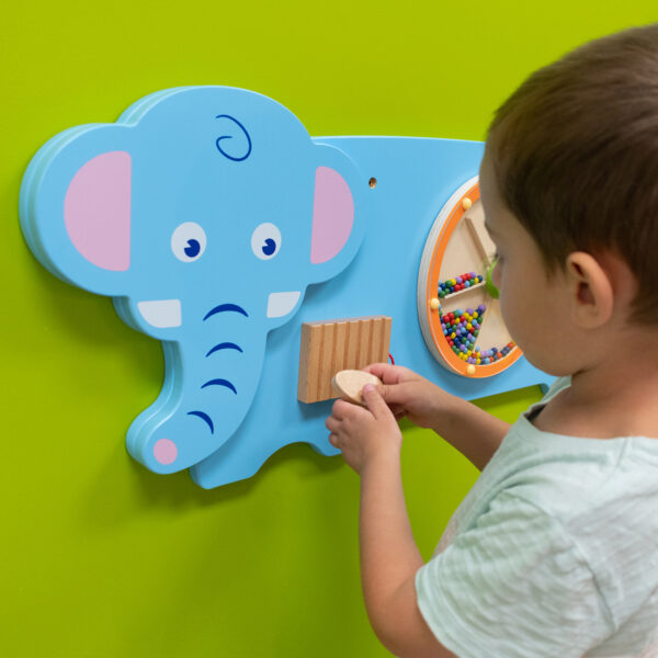 Elephant Activity Wall Panel - 18m+ - Toddler Activity Center