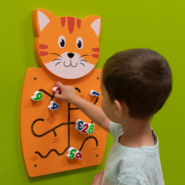 Cat Activity Wall Panel - 18m+ - Toddler Activity Center