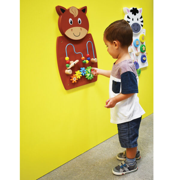 Horse Activity Wall Panel - Toddler Activity Center