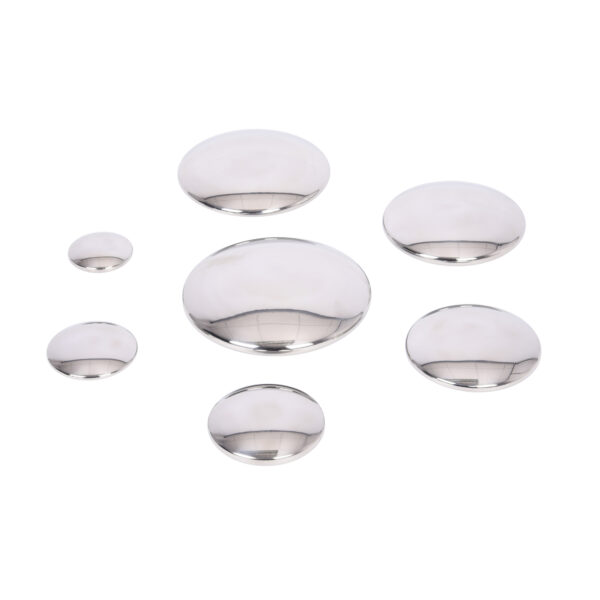 Sensory Reflective Silver Buttons - Set of 7