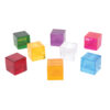 Perception Cubes - Set of 8 - Assorted Colors - Transparent Manipulatives