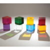 Perception Cubes - Set of 8 - Assorted Colors - Transparent Manipulatives