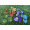 Rainbow Glitter Shapes - Set of 21 - 7 Colors - Explore Colors and Early Geometry