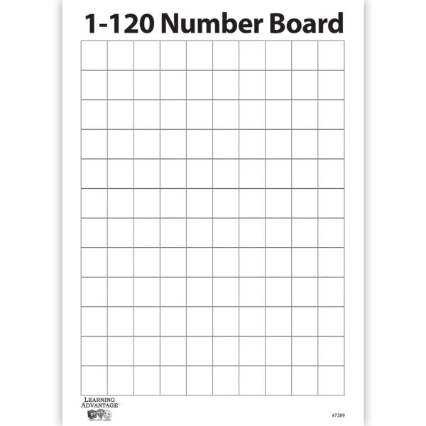 1-120 Number Dry Erase Boards, 10 Per Set, 2 Sets