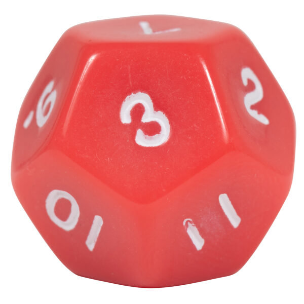 12-Sided Polyhedra Dice, 12 Per Pack, 3 Packs