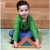 Wooden Rainbow Architect Triangles - Set of 7