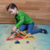 Wooden Rainbow Architect Triangles - Set of 7