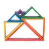 Wooden Rainbow Architect Triangles - Set of 7