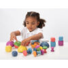 Rainbow Wooden Super Set - Set of 84 - 12 Different Shapes in 7 Colors