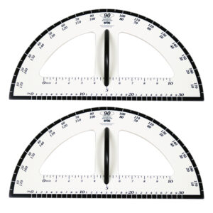 Dry Erase Magnetic Protractor, Pack of 2