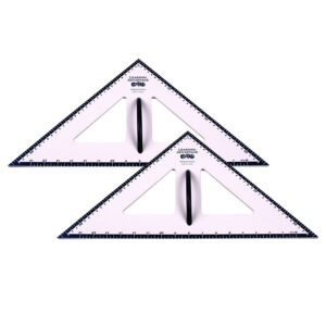 Dry Erase Magnetic Triangle - 45-45-90 Degrees, Pack of 2