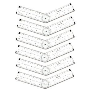 Angle Measurement Ruler, Pack of 6