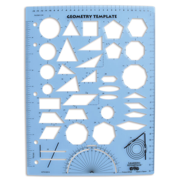 Geometry Template, Pack of 6