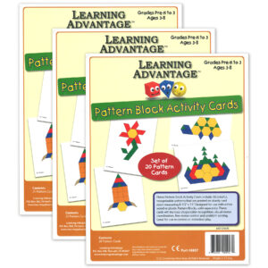 Pattern Block Activity Cards - 20 Per Set - 3 Sets