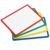 Plastic Framed Metal Whiteboards - Four Colors - Set of 4