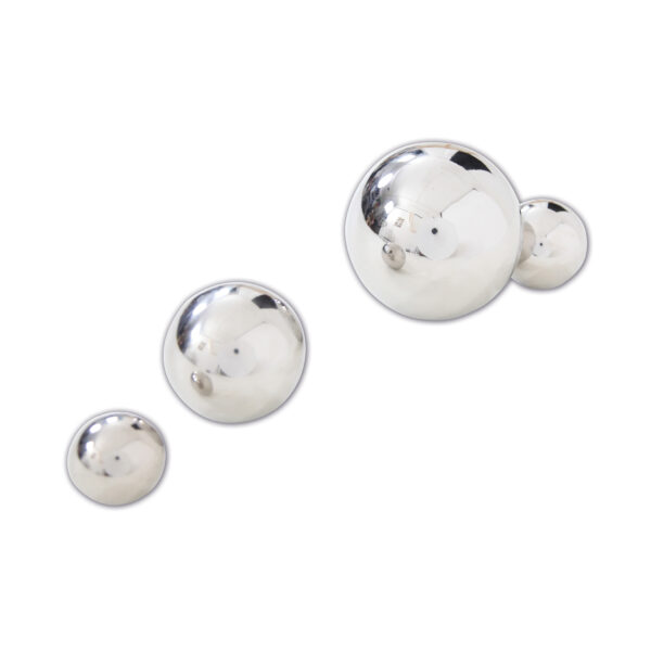 Sensory Reflective Balls - Silver - Set of 4