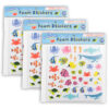 Foam Stickers, Sea Life, 168 Per Pack, 3 Packs