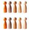 Peg People of the World Wooden People - Set of 10 - Ages 12m+