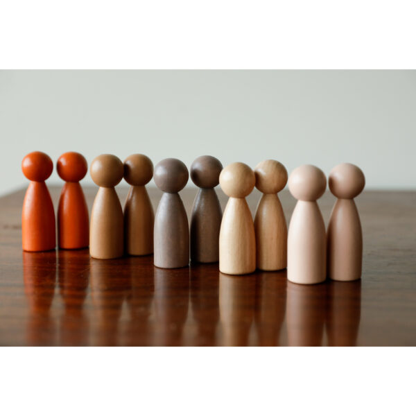 Peg People of the World Wooden People - Set of 10 - Ages 12m+