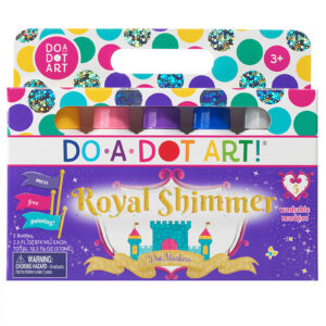 Washable Royal Shimmer Dot Markers, 5 Colors