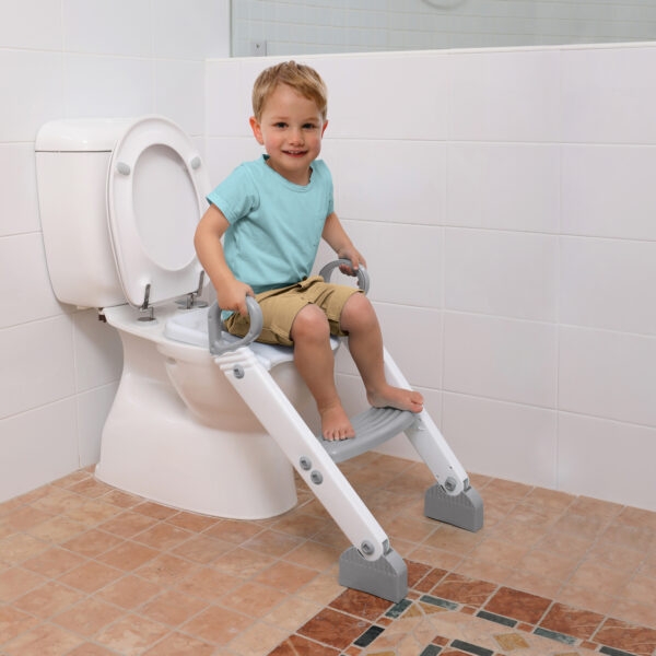 Dreambaby Step-Up Toilet Topper, Gray-White