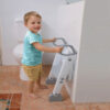 Dreambaby Step-Up Toilet Topper, Gray-White